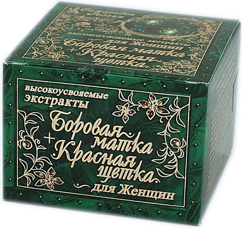Боровая матка + Красная щетка для женщин 0,3г №60капс. Самородок России