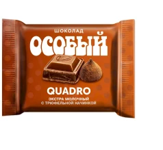 Шоколад Особый Quadro с трюфельной начинкой 82г