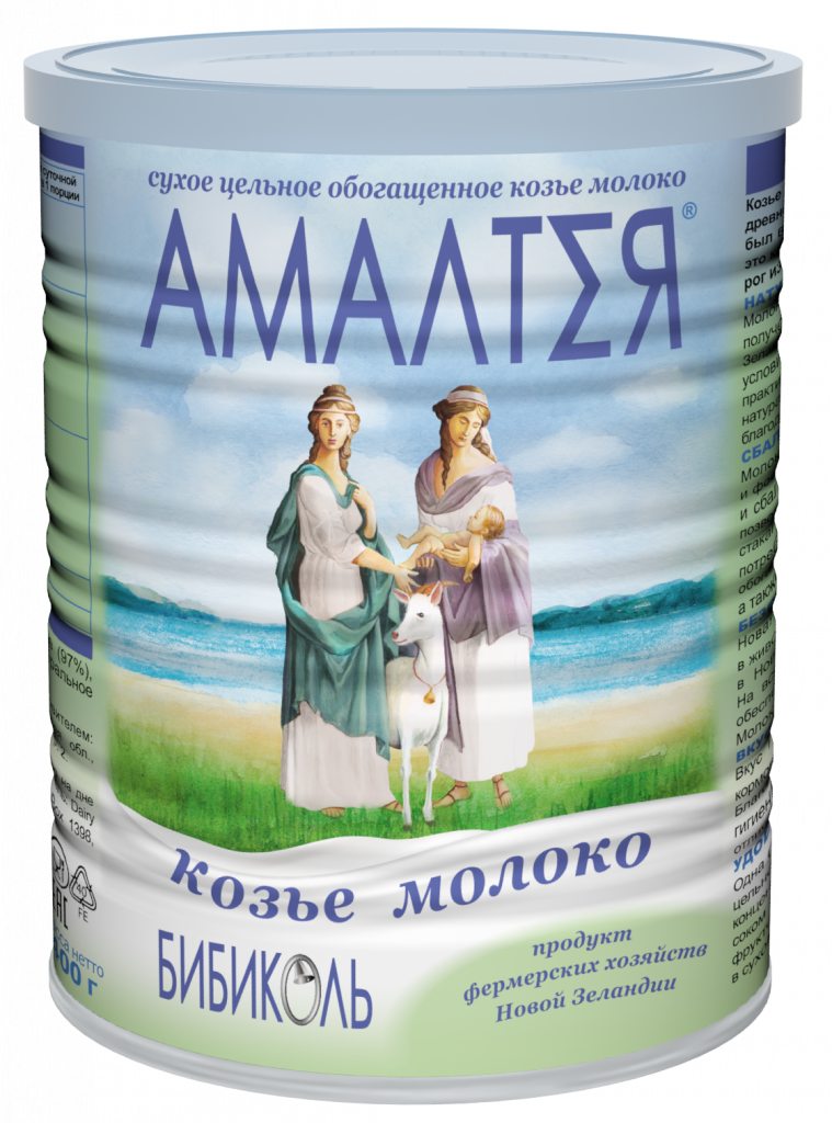 Бибиколь Амалтея козье молоко 400 г