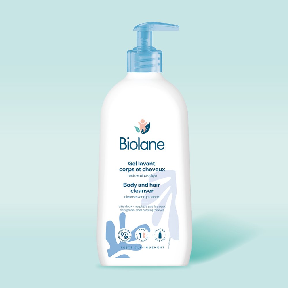 BIOLANE Гель для тела и волос 2в1  с дозатором 350 мл
