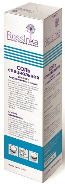 Соль для всех видов посудомоечных машин ROSSINKA 1кг 