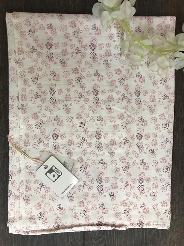 Одеяло детское Муслиновое BİBABY Pink Clever 84*84см 1шт арт.64362