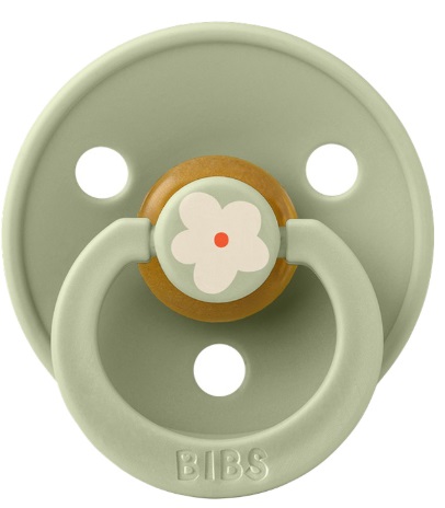 Пустышка латексная 6м+ Bibs Studio Pacifier Colour Jasmine разм.2 Sage арт.20017250