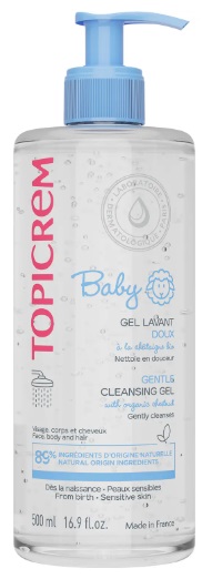 Topicrem Baby Нежный очищающий гель для тела и волос 500 мл