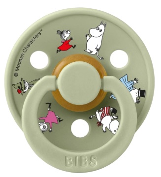 Пустышка латексная 0м+ Bibs Moomin Colour Dreaming Friends Sage 0+ арт.10031250