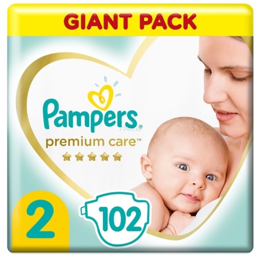 Подгузники для детей PAMPERS Premium Care №2 (4-8кг) 102шт