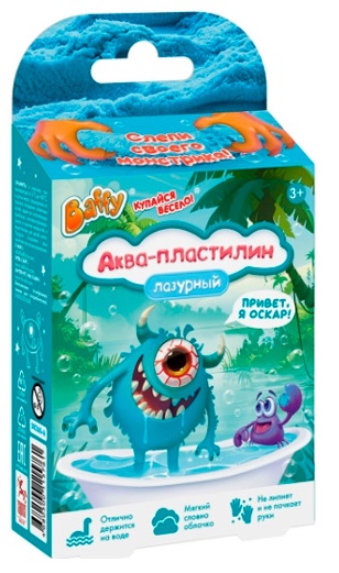 Baffy Аква-пластилин МонстроВселенная Лазурный 1шт