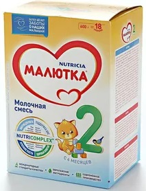 Малютка-2 Кисломолочная смесь 600г с 6мес