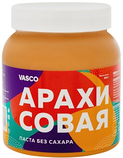 Vasco Паста арахисовая 800г Сладкая без сахара