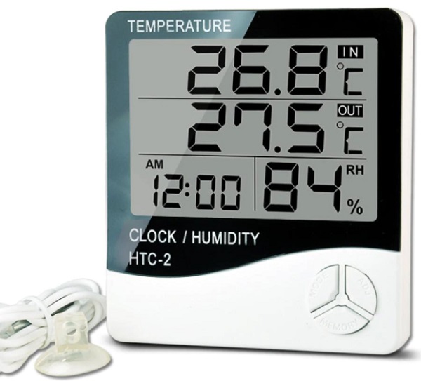 Гигрометр Электронный с термометром HTC-2