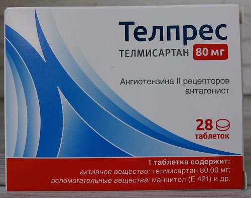 Телпрес табл. 80 мг №28 ( телмисартан ) (Упаковка)