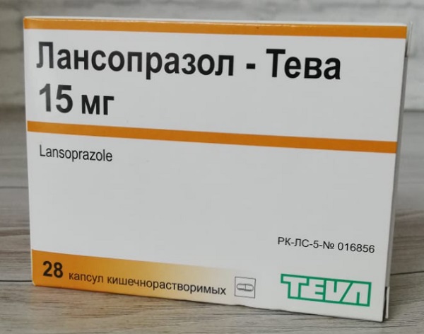 Лансопразол Тева капс. 15 мг №28 (Упаковка)