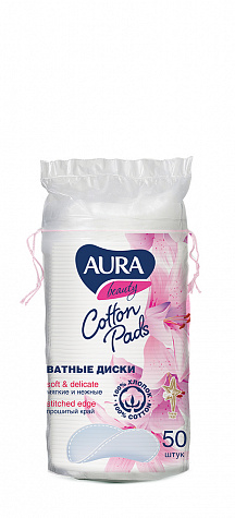 AURA Ватные диски 50шт