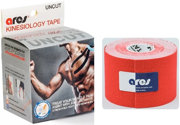 Кинезио Тейп ARES Uncut 5см*5м RED