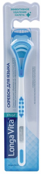 Cкребок для чистки языка Long Vita S2203 арт.71204