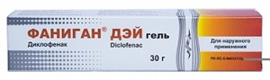 Фаниган ДЭЙ гель 30 гр   ( диклофенак натрия 50 мг )