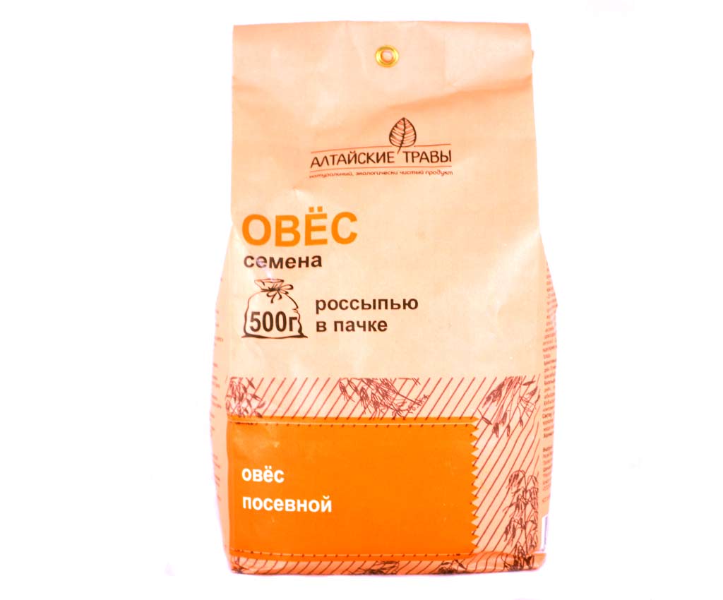 Алтайские травы Овес посевной 500г семена