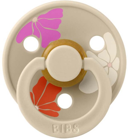 Пустышка латексная 6м+ Bibs Studio Pacifier Colour Morning Bloom разм.2 Vanilla арт.20013245