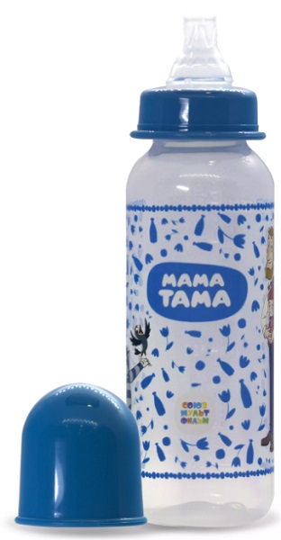 Бутылочка Пластиковая МАМА ТАМА 250мл Соска Силиконовая классика 3м+ MT/002