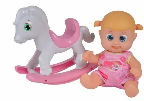 BOUNCIN BABIES 3+ Кукла + Лошадка-Качалка арт.803003