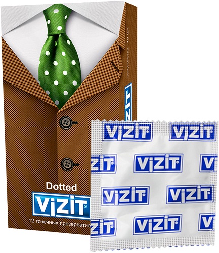 Презервативы VIZIT Dotted 12 шт точечные