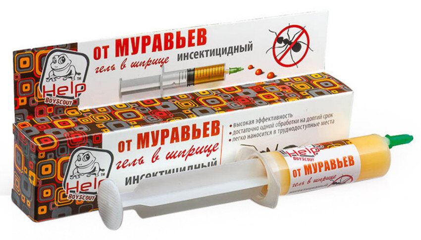 HELP Гель от муровьев в шприце инсектицидный 30 г