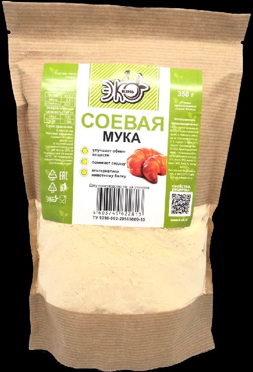 Эко жизнь Мука Соевая 350г