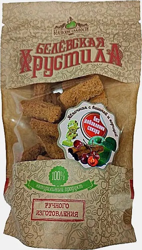 Белёвская ХрустилА яблочные с Вишней и Корицей 50г Белевские сладости