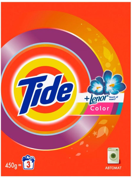 Tide автомат Color Touch of Lenor Scent 450 гр стиральный порошок