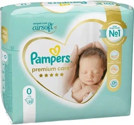 Подгузники для детей PAMPERS Premium Care №0 (3кг+) 66шт