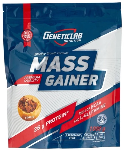 Geneticlab Mass Gainer Гейнер 1кг пакет печенье