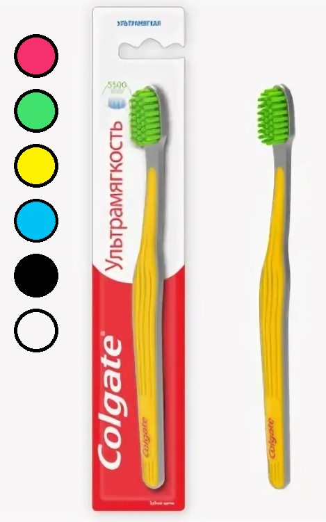 Зубная щетка COLGATE Ultra Soft Ультрамягкость цвета в ассортименте