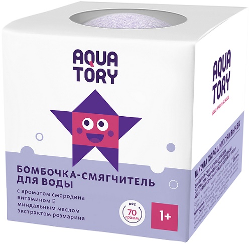 AQUA TORY Шипучая Бомбочка для ванны 70 гр Смородина ( 24119 ) #