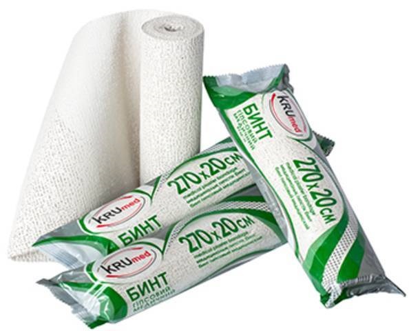 Бинт гипсовый 20*270см KRUMED