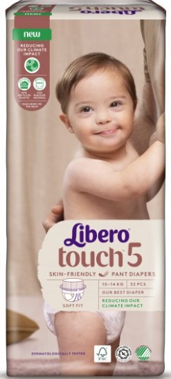 Подгузники трусики для детей LIBERO Touch №5 (10-14кг) 32шт