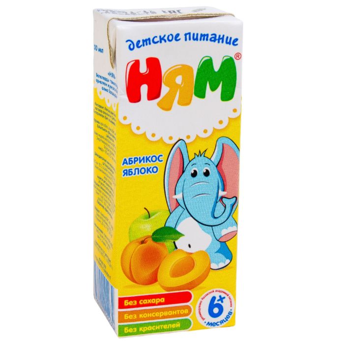 Ням Нектар бананово- яблочный  200 мл с 5 мес.