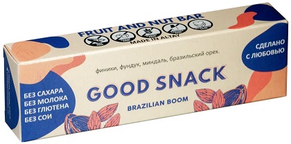 Батончик Good Snack 45г Brazilian Boom АлтайЭКОПродукт