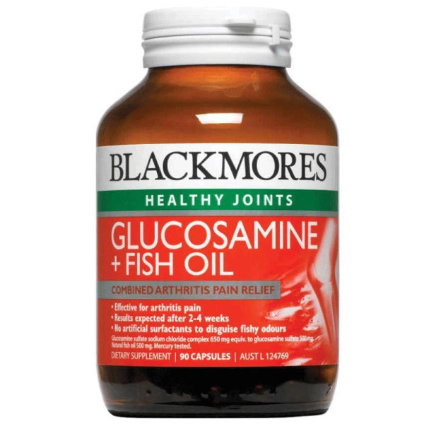 Blackmores Glucosamine + Fish Oil 90 caps.Блэкморис