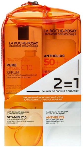 La Roche-Posay Витамин + Солнцезащитный Промо + косметичка 21 Марк