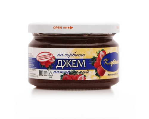 Петродиет Джем клубника на сорбите 240г.