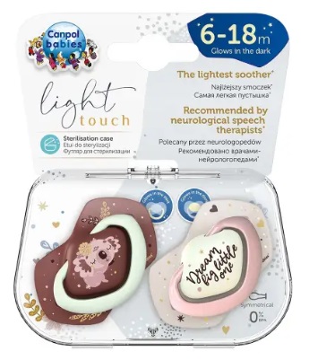 Соска-Пустышка Симетричная силиконовая CANPOL BABIES 6-18м ( 2 шт ) арт.23/659 Sleepy Koala pink
