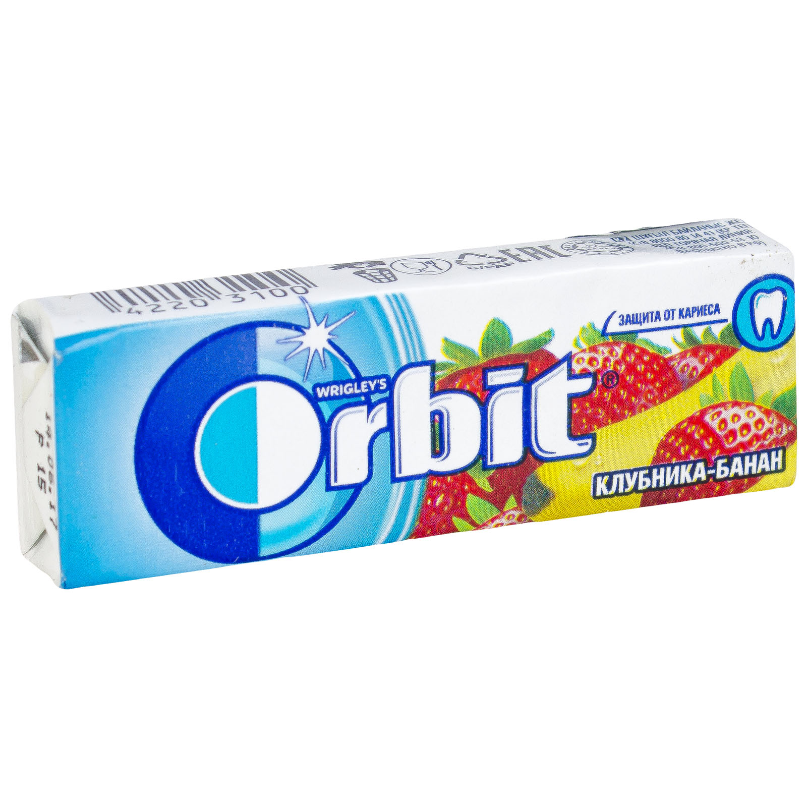 Orbit Клубника банан №10 Жев. резинка без сахара