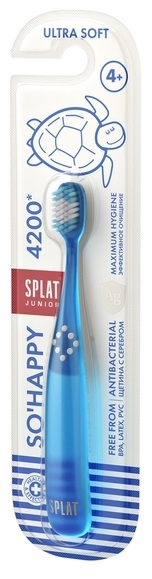 Зубная щетка SPLAT Junior 4+ Ultra 4200 Детская голубая