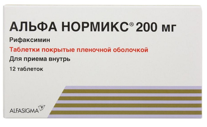 Альфа Нормикс табл. 200 мг №12 ( рифаксимин )
