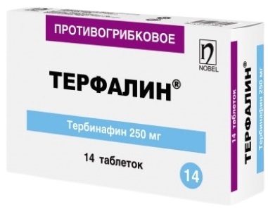 Терфалин табл. 250 мг №14 ( тербинафин )