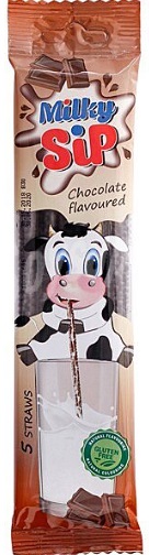 Трубочка для молока со вскусом Шоколада Milky Sip Chocolate