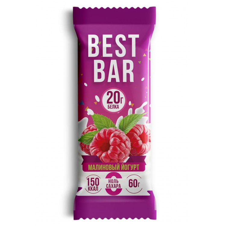 Best Bar Батончик  протеиновый  Best Bar 60.0 малиновый йогурт