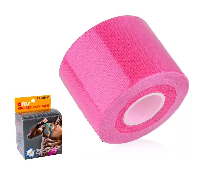 Кинезио Тейп ARES Extreme 5см*5м m/PINK Глянцевый