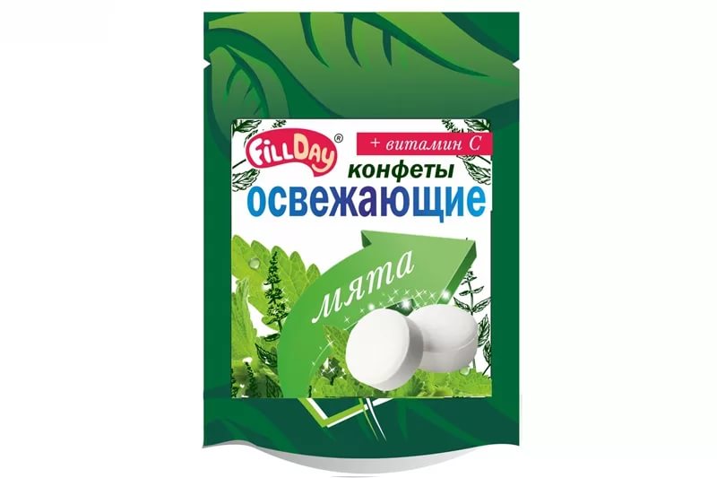 FillDay Конфеты освежающие с мятой  + витамин С 20,0