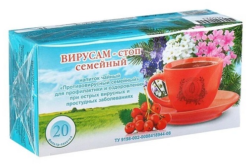 Вирусам-стоп семейный фито-чай №20пак Фитоцентр Гордеева  &